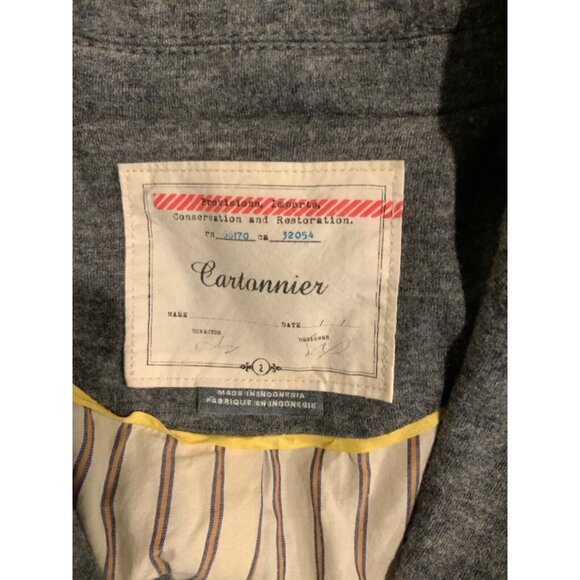 Cartonnier Gray Wool Blend 2-Button Blazer, Size 2 - Picture 6 of 6